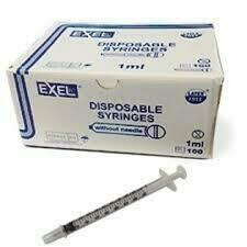 Syringe, 3cc 18g 1.5", 100/Box - EXEL