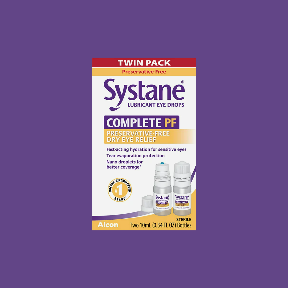 Systane COMPLETE Preservative-Free Eye Drops Multi-Dose Bottle (2 Sizes)
