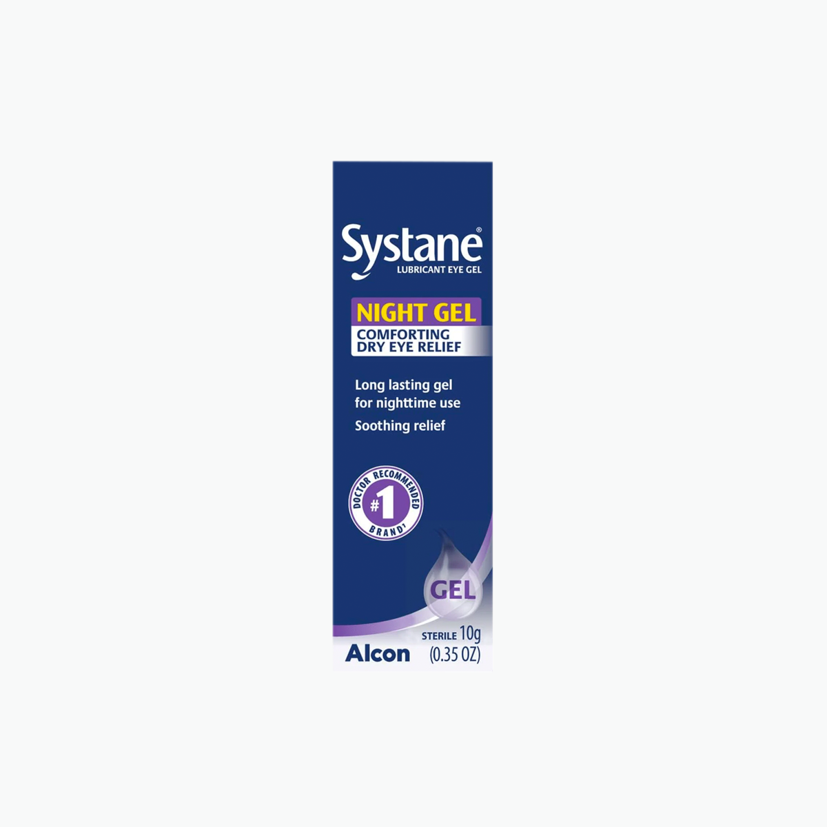 Systane Night Gel for Comforting Dry Eye Relief at Nighttime (10g / .35oz)