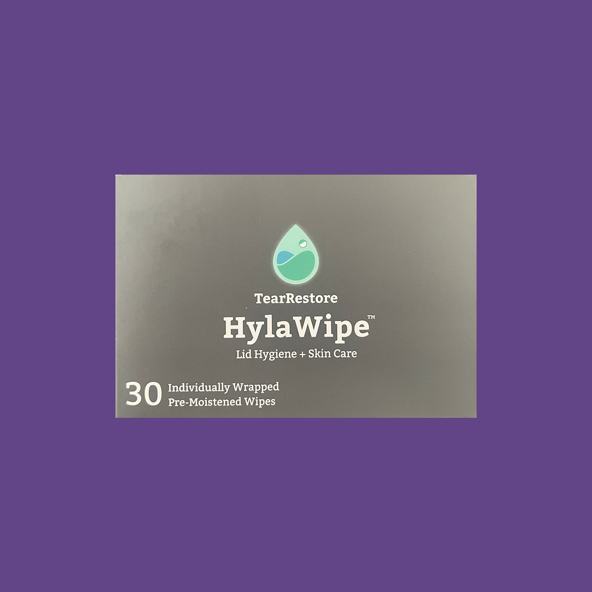 TearRestore HylaWipe Lid Hygiene for Dry Eyes and Allergies 30ct Wipes