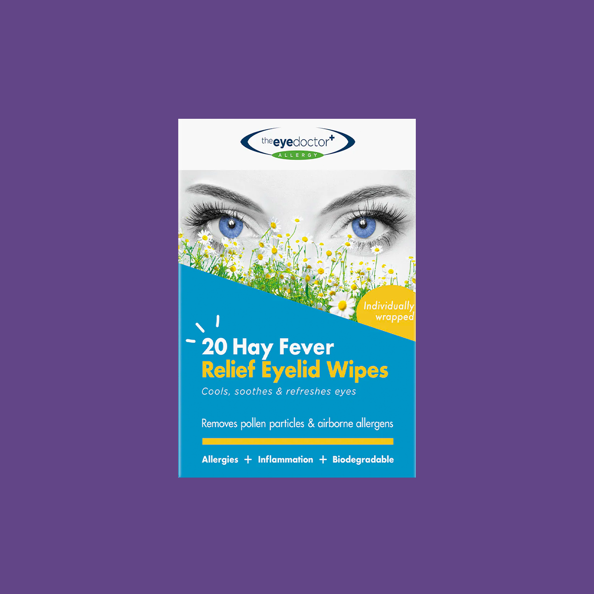 The Eye Doctor Allery/Hay Fever Relief Eyelid Wipes (20ct)