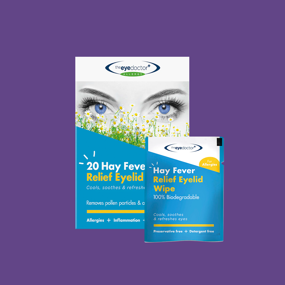 The Eye Doctor Allery/Hay Fever Relief Eyelid Wipes (20ct)