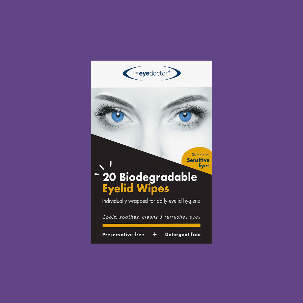 Biodegradable Eyelid Wipes for Eyelid Cleaning 20ct