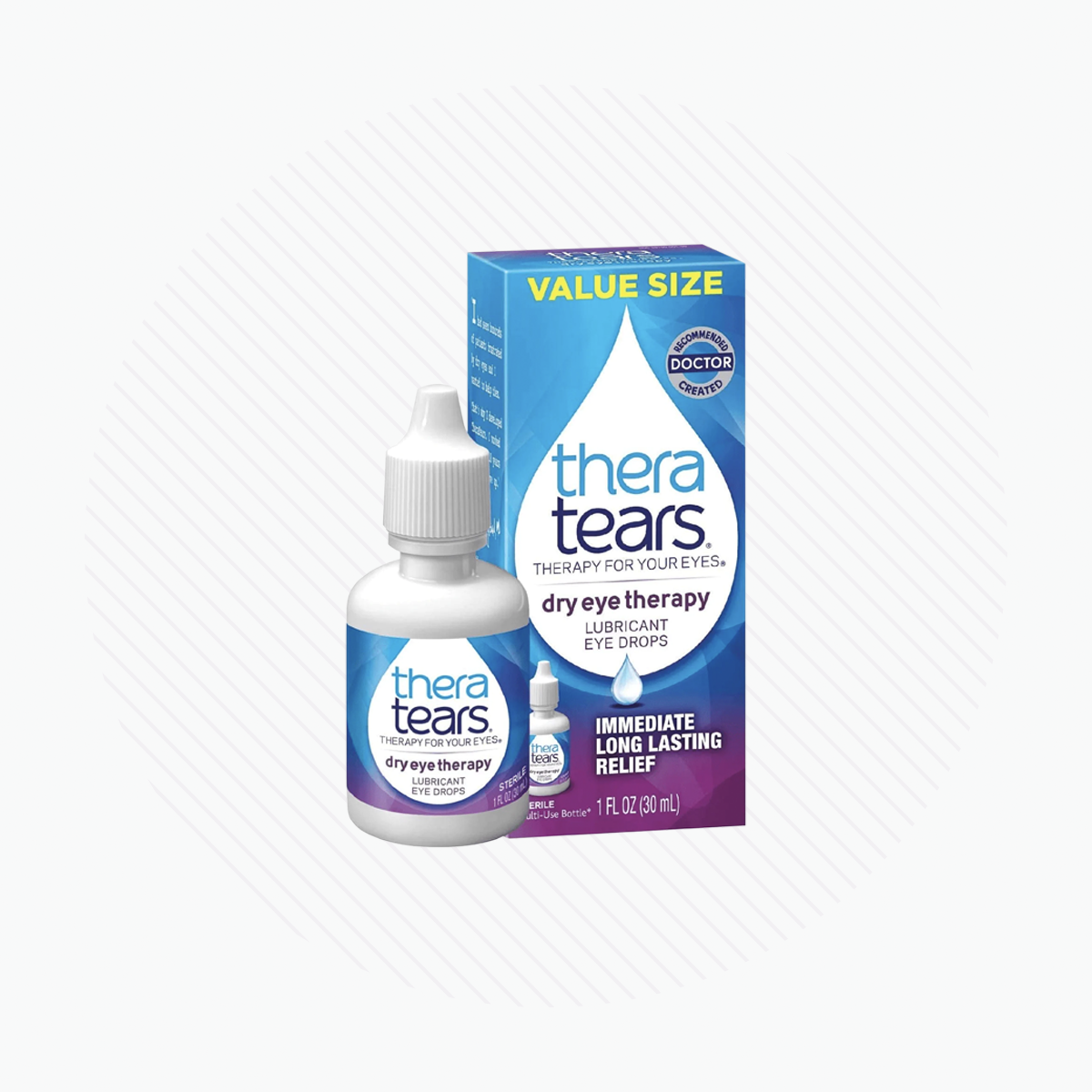 Thera Tears Dry Eye Therapy Eye Drops for Dry Eyes, 1.0 Fl Oz