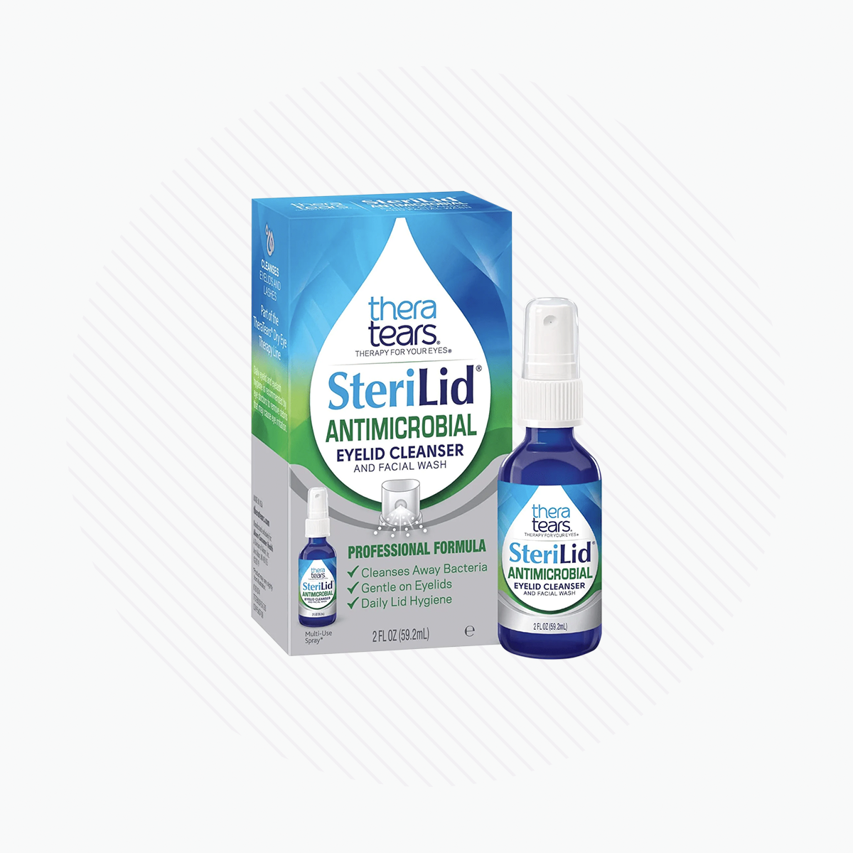 TheraTears SteriLid Antimicrobial Eyelid Cleanser, (2 fl oz Spray)