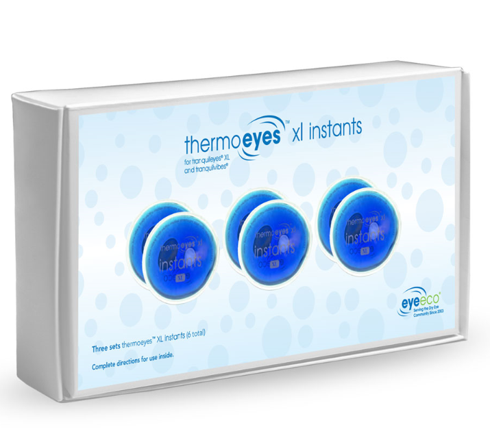 Tranquileyes thermoeyes XL Instant-replacement kit (Contains 3 Gel Packs and 3 Pockets)