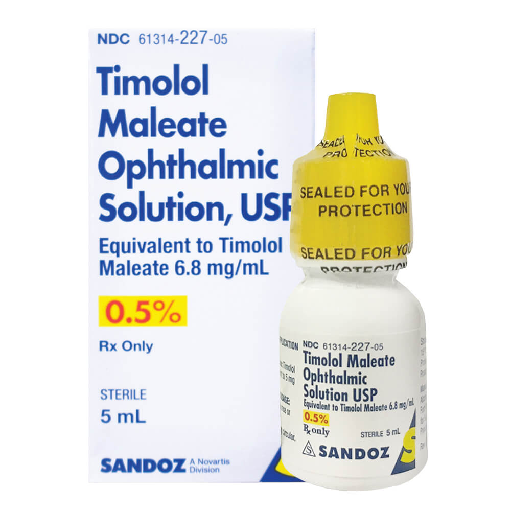 Timolol Maleate Ophthalmic Solution, 0.5% 5mL - Sandoz