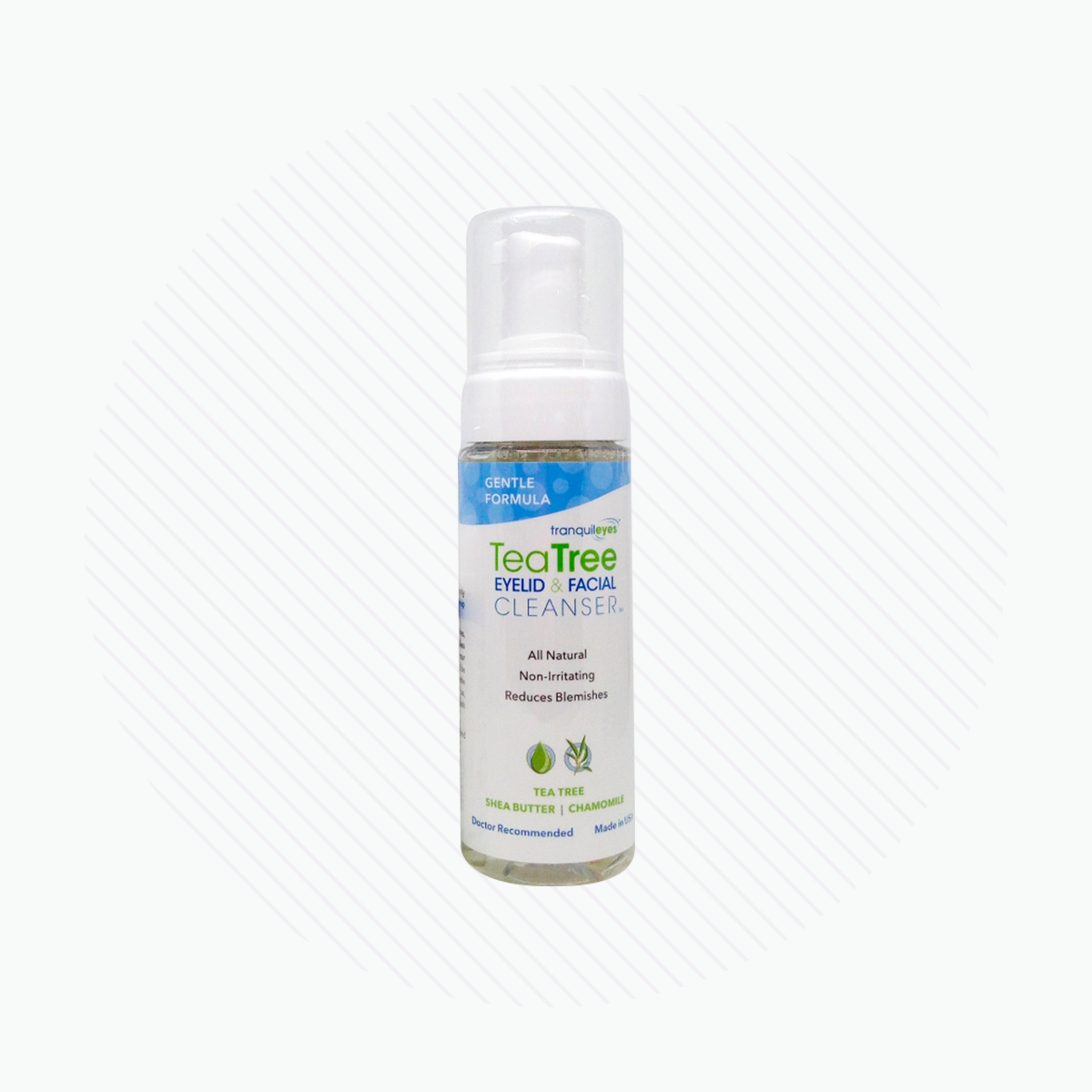 Tranquil Eyes - Gentle Formula 1% Tea Tree Eyelid & Facial Cleanser (2 Sizes)