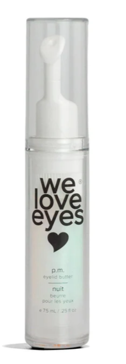 We Love Eyes - P.M. Eyelid Gel - For puffy eyes, fine lines, under eye bags. Botanical & vegan ingredients.