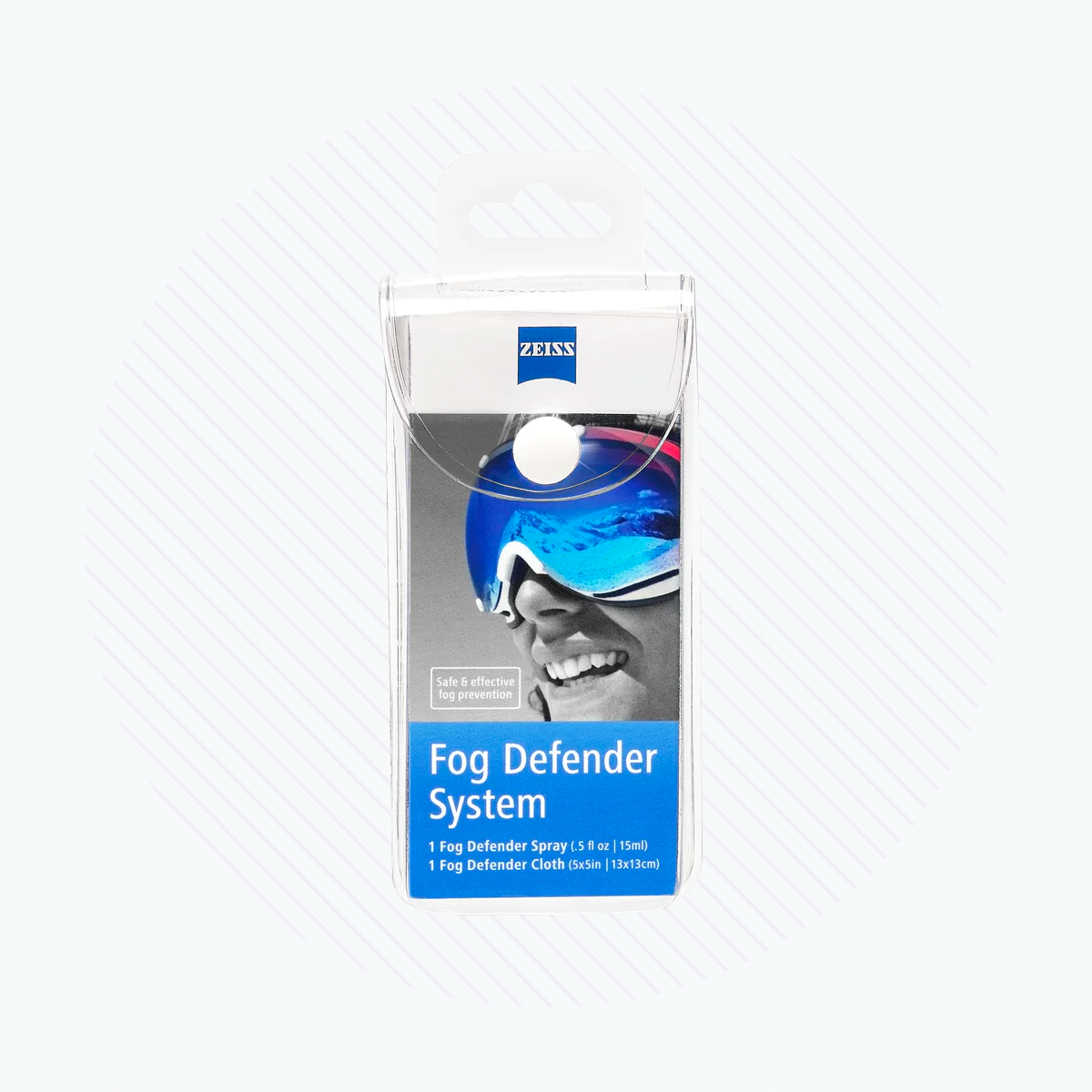 ZEISS Fog Defender System Anti-Fog Spray for Glasses – 1 Spray Bottle and 1 Microfiber Cloth