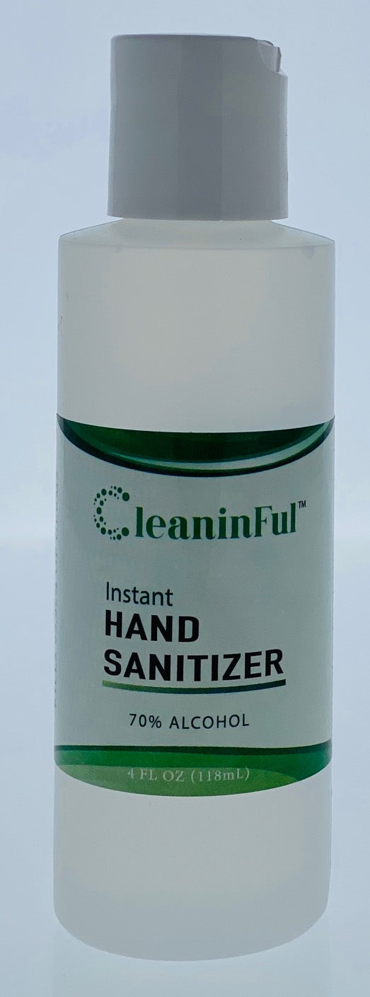 5-Pack of 4 oz Hand Sanitizer GEL, Ethyl Alcohol 70%