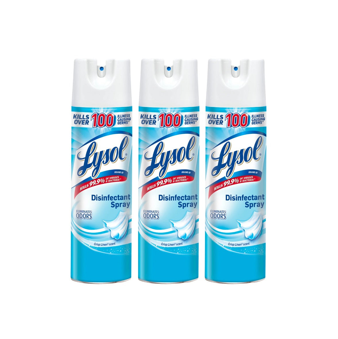 Lysol® Disinfectant Spray 19oz- Crisp Linen® 3-Pack