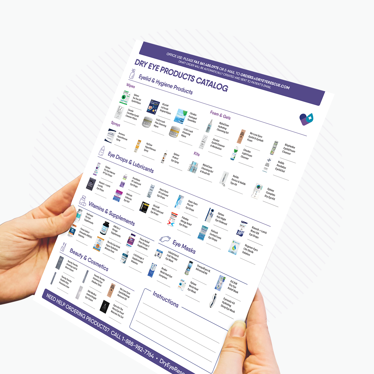 PKG: Product Referral Pad Sample (1 pads of 50 sheets)