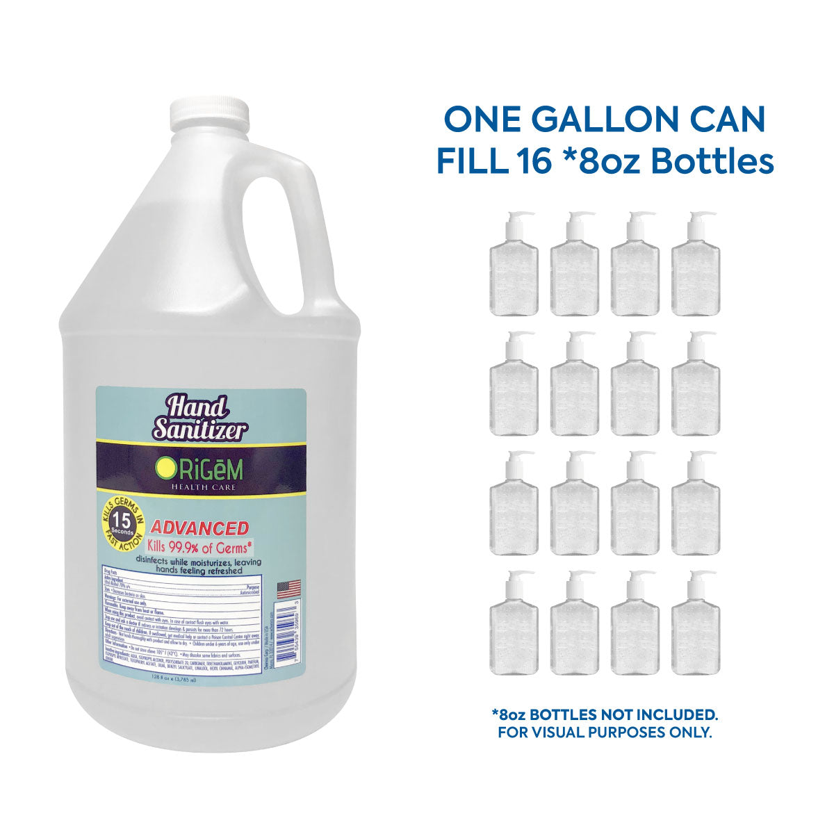 70% Ethyl Alcohol Gel Hand Sanitizer Gallon | Made in USA