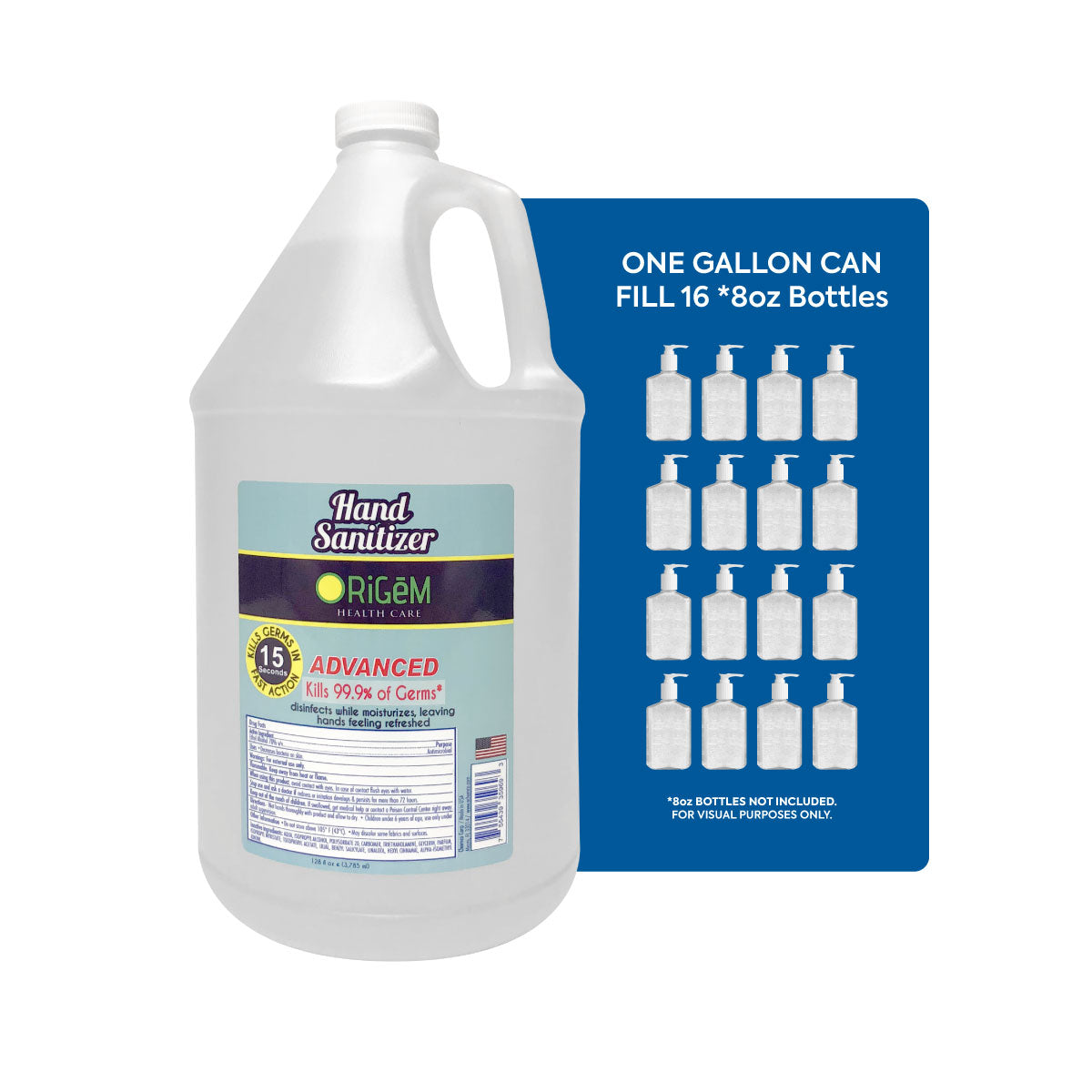 70% Ethyl Alcohol Gel Hand Sanitizer Gallon | Made in USA