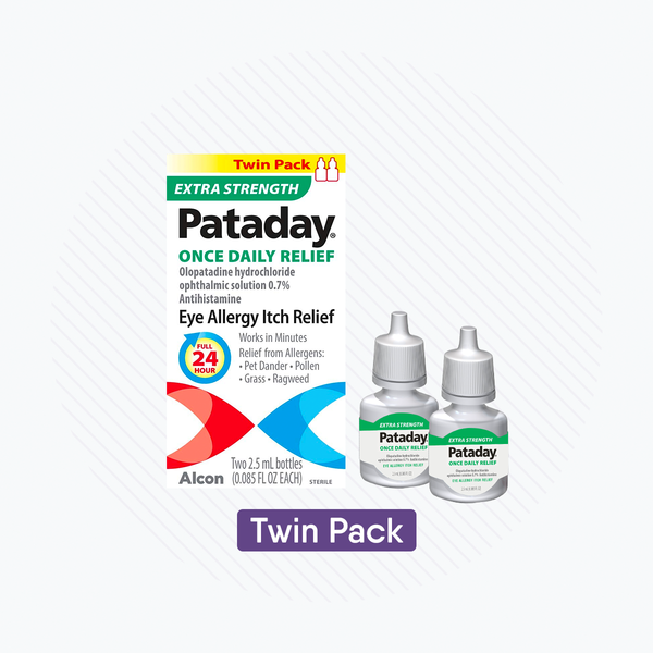 Pataday Once Daily Relief Extra Strength Relief 2.5ml, 2 Bottles Twin Pack Pazeo
