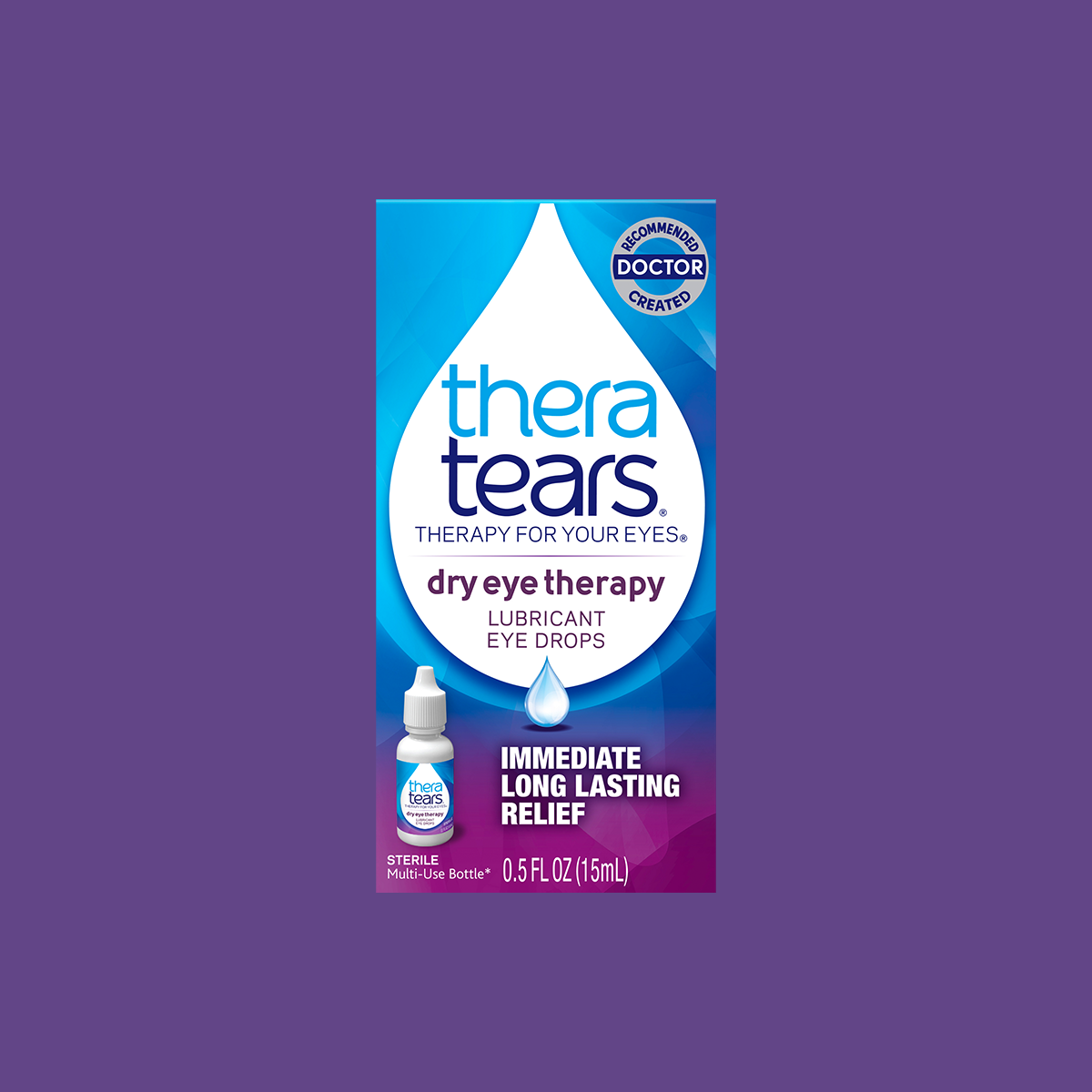 TheraTears® Lubricant Eye Drops (15 mL Bottle)